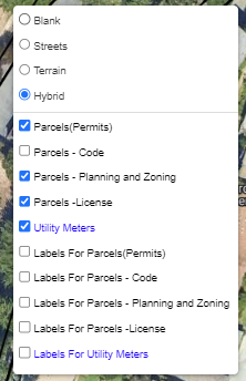 screenshot of the background view options window