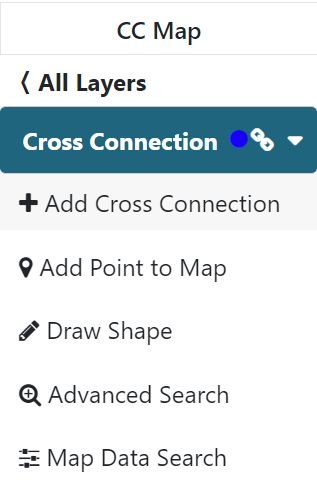 screenshot of the add cross connection button