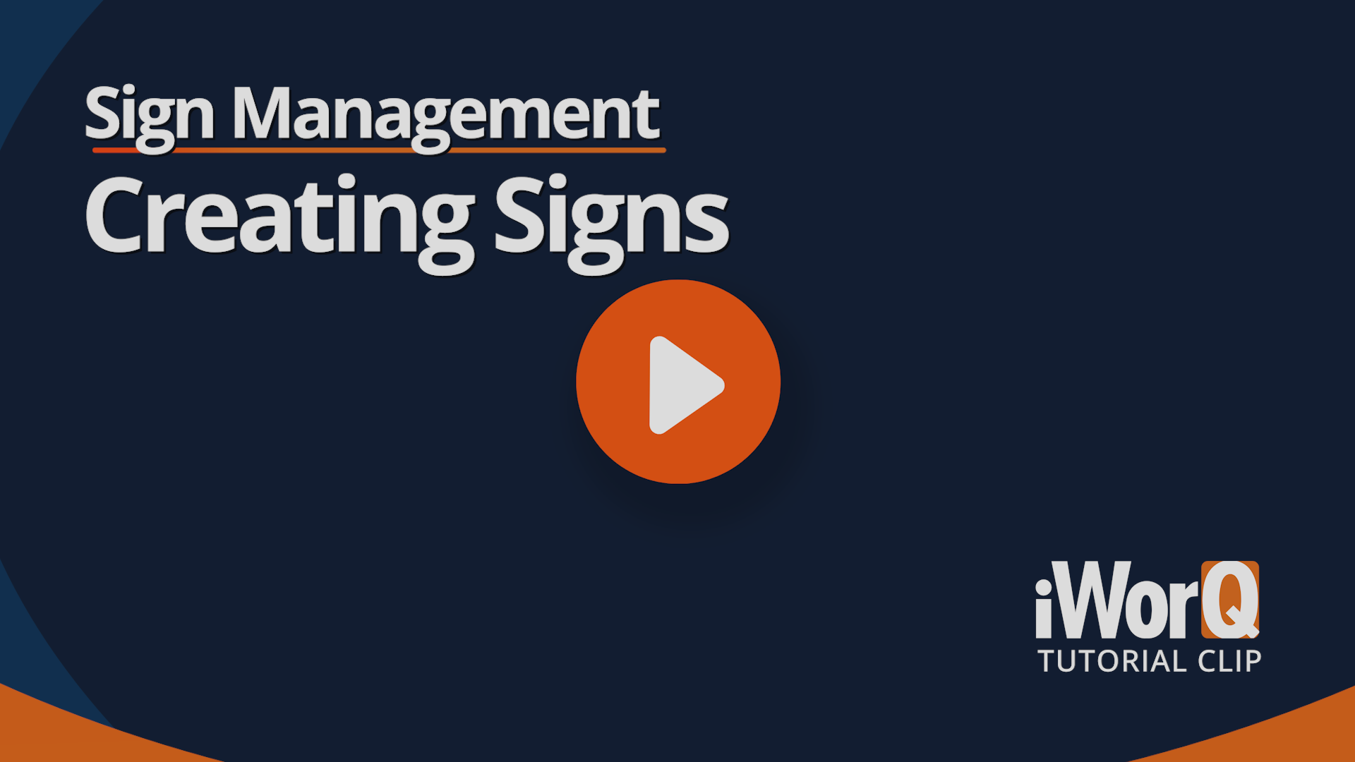 Watch Sign Management Creating Signs